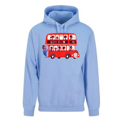 London Double Decker Bus London Red Bus British Baby Shower Unisex Surf Hoodie