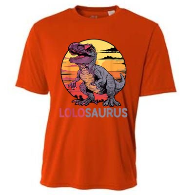 Lolosaurus Dino Dinosaur Lolosaurus Trex Funny Trex Cooling Performance Crew T-Shirt