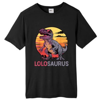 Lolosaurus Dino Dinosaur Lolosaurus Trex Funny Trex Tall Fusion ChromaSoft Performance T-Shirt