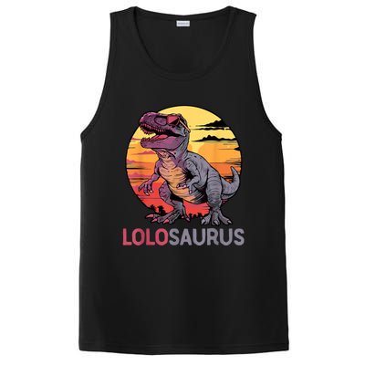 Lolosaurus Dino Dinosaur Lolosaurus Trex Funny Trex PosiCharge Competitor Tank