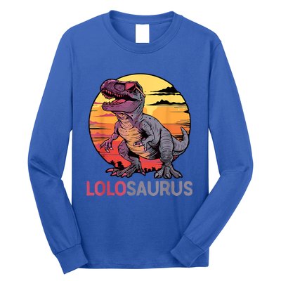 Lolosaurus Dino Dinosaur Lolosaurus Trex Funny Trex Long Sleeve Shirt