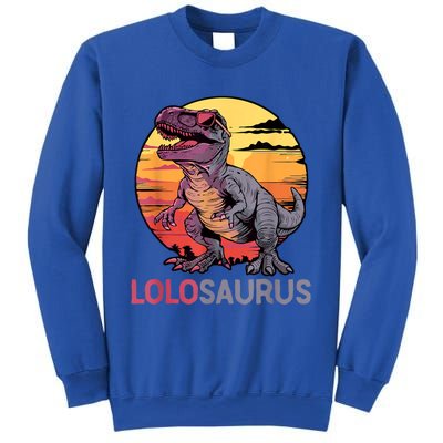 Lolosaurus Dino Dinosaur Lolosaurus Trex Funny Trex Sweatshirt