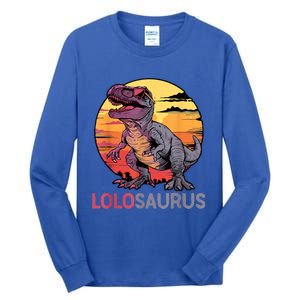 Lolosaurus Dino Dinosaur Lolosaurus Trex Funny Trex Tall Long Sleeve T-Shirt