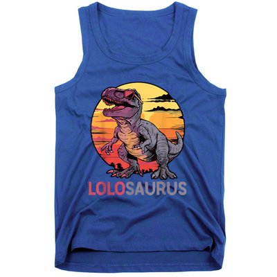 Lolosaurus Dino Dinosaur Lolosaurus Trex Funny Trex Tank Top