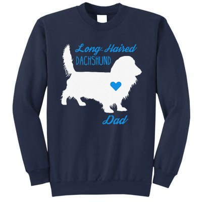 LongHaired Dachshund Dad Fathers Day Wiener Dog Sweatshirt