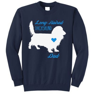 LongHaired Dachshund Dad Fathers Day Wiener Dog Tall Sweatshirt