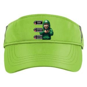 Luigi Deny Defend Depose Adult Drive Performance Visor