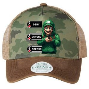 Luigi Deny Defend Depose Legacy Tie Dye Trucker Hat