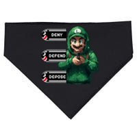 Luigi Deny Defend Depose USA-Made Doggie Bandana