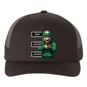 Luigi Deny Defend Depose Yupoong Adult 5-Panel Trucker Hat