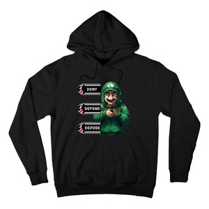 Luigi Deny Defend Depose Hoodie