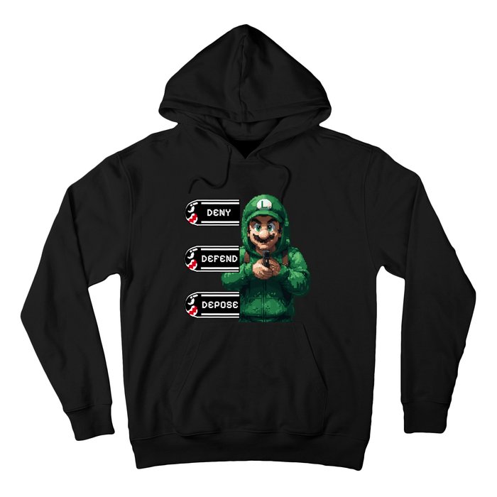 Luigi Deny Defend Depose Hoodie