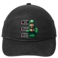 Luigi Deny Defend Depose 7-Panel Snapback Hat