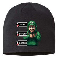 Luigi Deny Defend Depose Sustainable Beanie