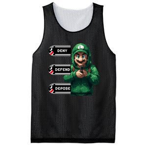 Luigi Deny Defend Depose Mesh Reversible Basketball Jersey Tank