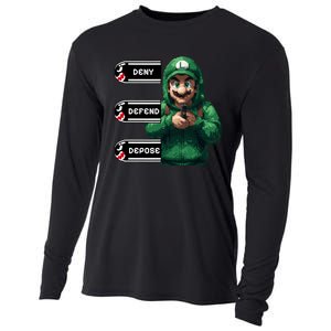 Luigi Deny Defend Depose Cooling Performance Long Sleeve Crew