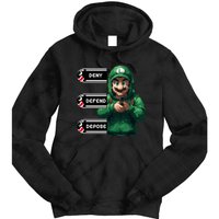 Luigi Deny Defend Depose Tie Dye Hoodie