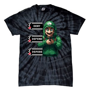 Luigi Deny Defend Depose Tie-Dye T-Shirt