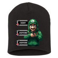 Luigi Deny Defend Depose Short Acrylic Beanie