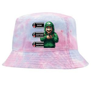 Luigi Deny Defend Depose Tie-Dyed Bucket Hat