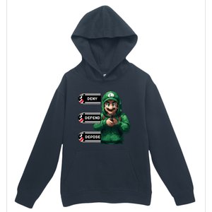 Luigi Deny Defend Depose Urban Pullover Hoodie