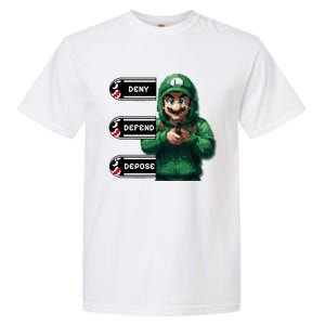 Luigi Deny Defend Depose Garment-Dyed Heavyweight T-Shirt