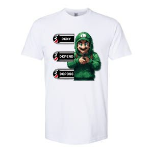 Luigi Deny Defend Depose Softstyle CVC T-Shirt