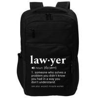 Lawyer Dictionary Definition Funny Gag Design For Lawyers Impact Tech Backpack