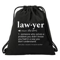 Lawyer Dictionary Definition Funny Gag Design For Lawyers Drawstring Bag