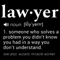Lawyer Dictionary Definition Funny Gag Design For Lawyers Drawstring Bag