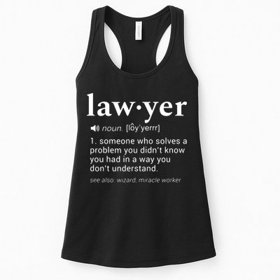 Lawyer Dictionary Definition Funny Gag Design For Lawyers Womens Tank Top