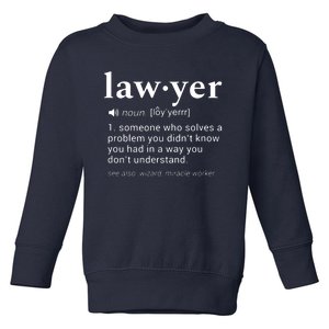 Lawyer Dictionary Definition Funny Gag Design For Lawyers Toddler Sweatshirt