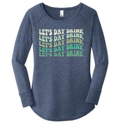 Let's Day Drink Funny Cute St Patricks Day Drinking Beer Women's Perfect Tri Tunic Long Sleeve Shirt