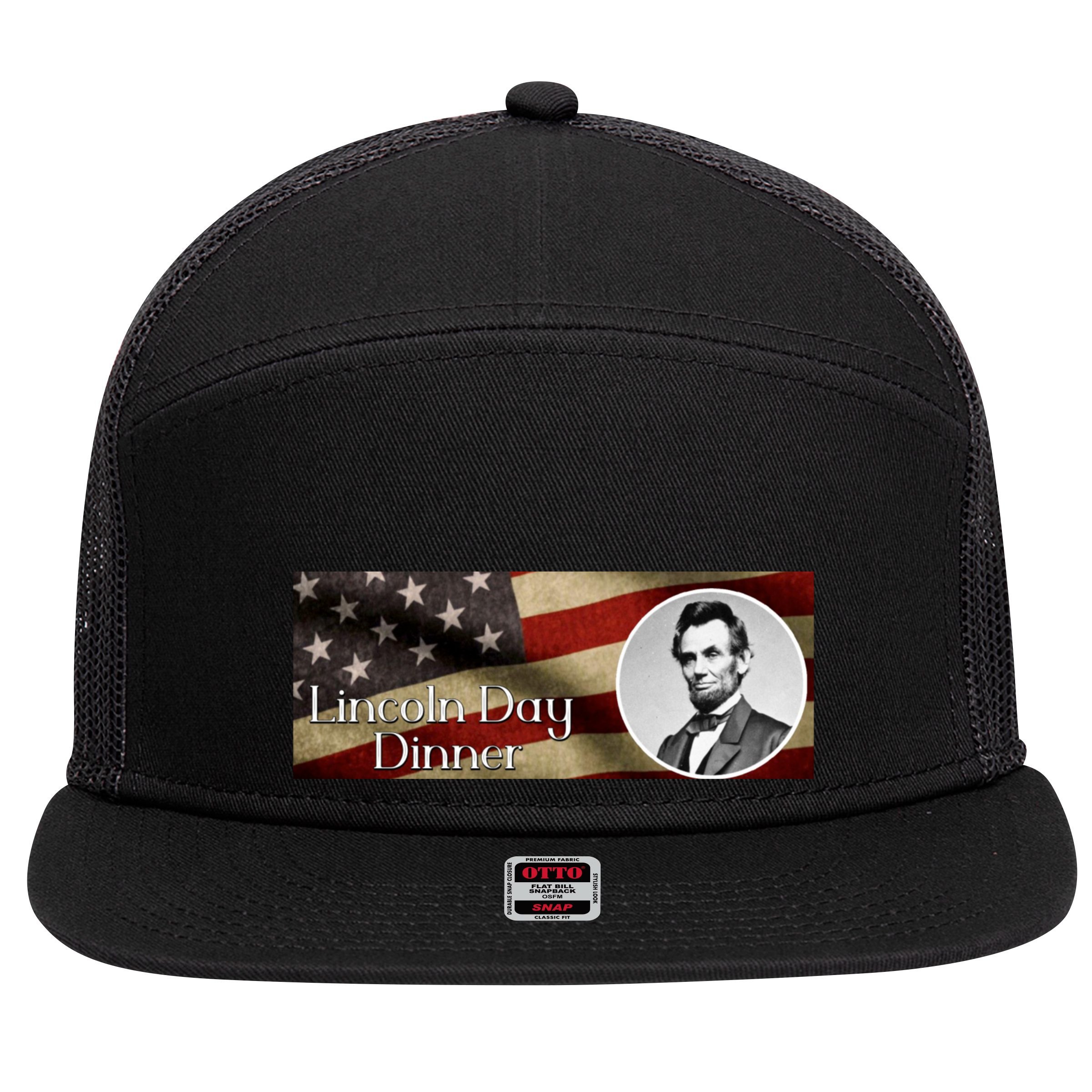 Lincon Day Dinner 7 Panel Mesh Trucker Snapback Hat