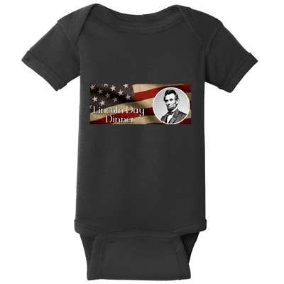 Lincon Day Dinner Baby Bodysuit