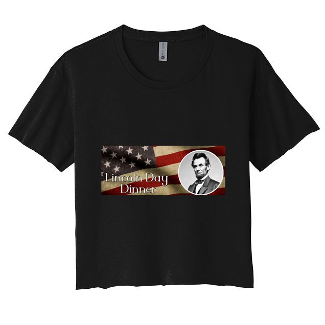 Lincon Day Dinner Women's Crop Top Tee