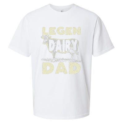 Legen Dairy Dad Cow Farmer Father's Day Sueded Cloud Jersey T-Shirt