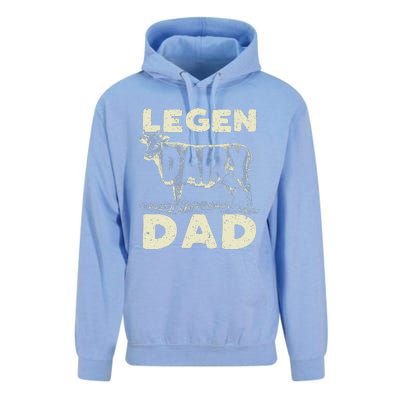 Legen Dairy Dad Cow Farmer Father's Day Unisex Surf Hoodie