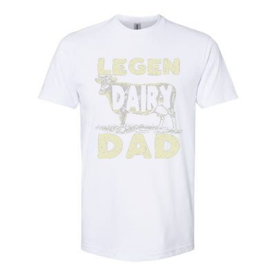 Legen Dairy Dad Cow Farmer Father's Day Softstyle® CVC T-Shirt