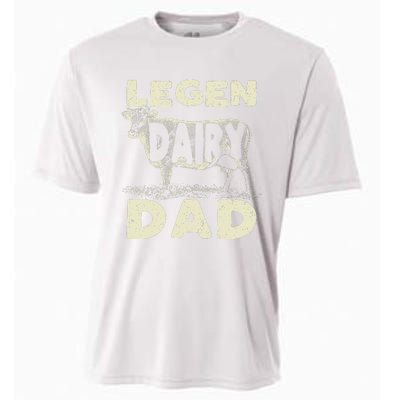 Legen Dairy Dad Cow Farmer Father's Day Cooling Performance Crew T-Shirt