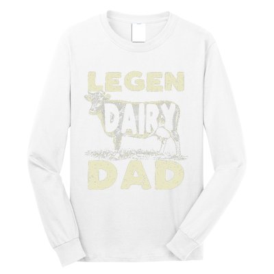 Legen Dairy Dad Cow Farmer Father's Day Long Sleeve Shirt