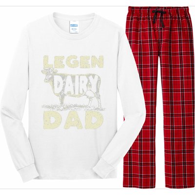 Legen Dairy Dad Cow Farmer Father's Day Long Sleeve Pajama Set