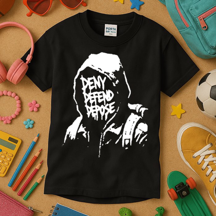 Luigi Defend Depose Deny Kids T-Shirt
