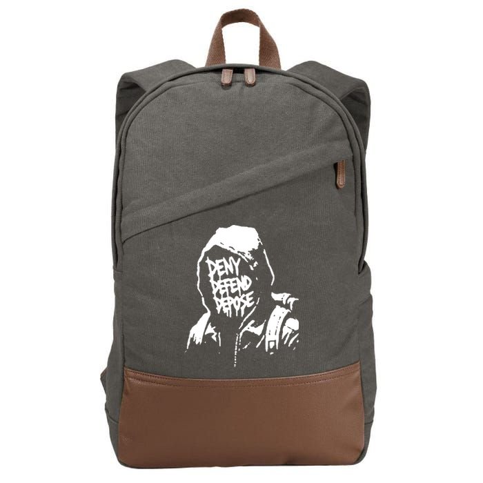 Luigi Defend Depose Deny Cotton Canvas Backpack
