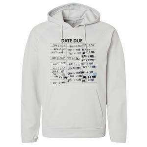 Library Due Date Librarian Date Due Performance Fleece Hoodie