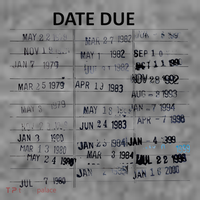 Library Due Date Librarian Date Due 7-Panel Snapback Hat