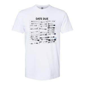 Library Due Date Librarian Date Due Softstyle CVC T-Shirt