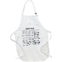 Library Due Date Librarian Date Due Full-Length Apron With Pockets