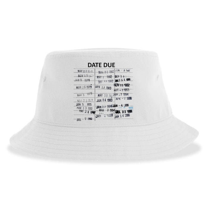 Library Due Date Librarian Date Due Sustainable Bucket Hat