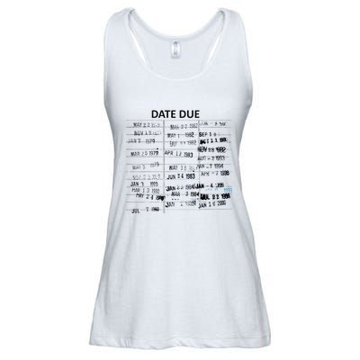 Library Due Date Librarian Date Due Ladies Essential Flowy Tank